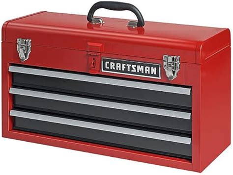 craftsman 3 drawer metal tool box|portable three drawer tool chest.